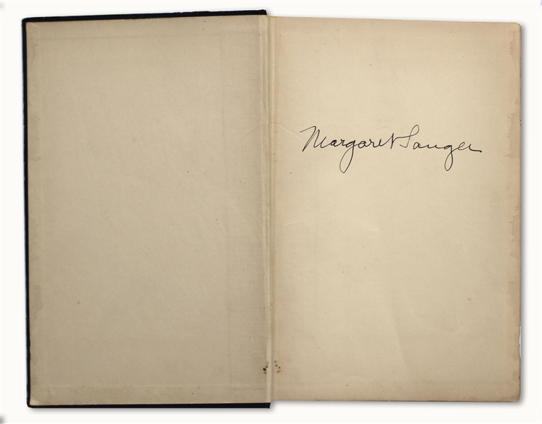 Margaret Sanger Signed Copy of Her Book, ''My Fight for Birth Control''